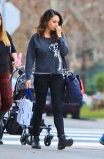 MILA KUNIS and ASHTON KUTCHER Out for Dinner in Los Angeles