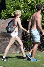 MILEY CYRUS and Patrick Schwarzenegger on Vacation in Hawaii