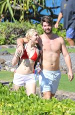 MILEY CYRUS and Patrick Schwarzenegger on Vacation in Hawaii