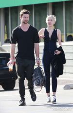 MILEY CYRUS and Patrick Schwarzenegger Out for Lunch in Sherman Oaks