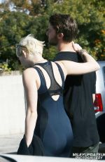 MILEY CYRUS and Patrick Schwarzenegger Out for Lunch in Sherman Oaks