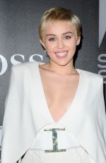 MILEY CYRUS at W Magazine Shooting Stars Exhibit Opening in Los Angeles