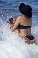 MILEY CYRUS in Bikini and Patrick Schwarzenegger on the Beach in Hawaii 2101
