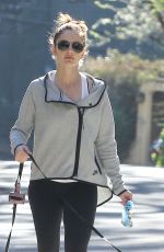 MINKA KELLY in Leggings Walks Her Dogs Out in Hollywood