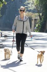 MINKA KELLY in Leggings Walks Her Dogs Out in Hollywood