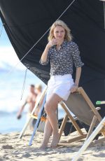 NAOMI WATTS at a Photoshoot on the Beach in Malibu