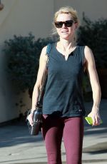 NAOMI WATTS in Leggigns Leaves a Gym in Brentwood 1601