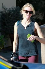 NAOMI WATTS in Leggigns Leaves a Gym in Brentwood 1601