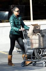 NAYA RIVERA in Leggings Shopping at Gelson