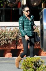 NAYA RIVERA in Leggings Shopping at Gelson