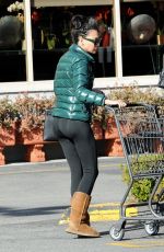NAYA RIVERA in Leggings Shopping at Gelson