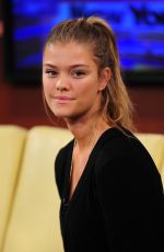 NINA AGDAL on the Set of Good Day in New York