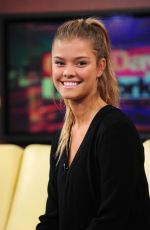 NINA AGDAL on the Set of Good Day in New York