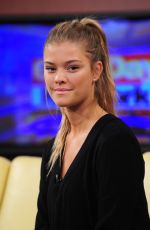 NINA AGDAL on the Set of Good Day in New York