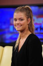 NINA AGDAL on the Set of Good Day in New York