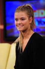 NINA AGDAL on the Set of Good Day in New York