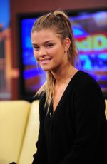 NINA AGDAL on the Set of Good Day in New York