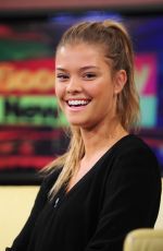 NINA AGDAL on the Set of Good Day in New York