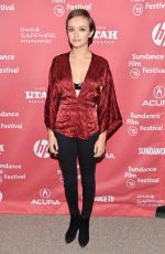 OLIVIA COOKE at Me & Earl & The Dying Girl Premiere at 2015 Sundance Film Festival