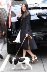 OLIVIA MUNN Walks Her Dog Out in New York 1501