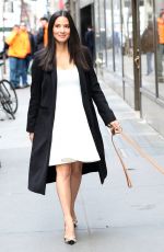 OLIVIA MUNN Walks Her Dog Out in New York 1501