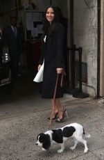 OLIVIA MUNN Walks Her Dog Out in New York 1501