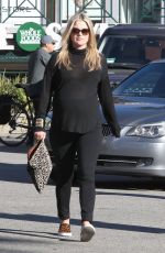 Pregnant ALI LARTER Leaves Whole Foods in West Hollywood