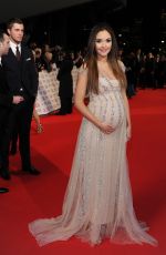 Pregnant JACQUELINE JOSSA at 2015 National Television Awards in London