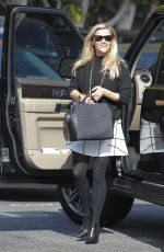 REESE WITHERSPOON Arrives at a Business Meeting in Santa Monica