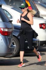 REESE WITHERSPOON in Tights Out Jogging in Brentwood 2101