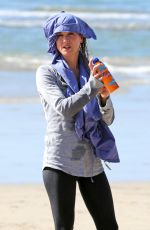 RENE ZELLWEGER in Leggings at a Beach in Hawaii 0501
