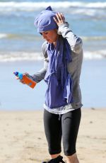 RENE ZELLWEGER in Leggings at a Beach in Hawaii 0501