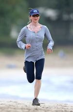 RENE ZELLWEGER in Leggings at a Beach in Hawaii 0501