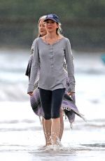 RENE ZELLWEGER in Leggings at a Beach in Hawaii 0501