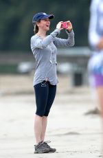 RENE ZELLWEGER in Leggings at a Beach in Hawaii 0501