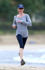 RENE ZELLWEGER in Leggings at a Beach in Hawaii 0501