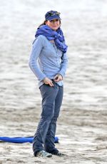 RENE ZELLWEGER in Leggings at a Beach in Hawaii 0501