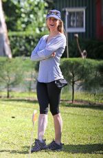 RENE ZELLWEGER in Leggings at a Beach in Hawaii 0501