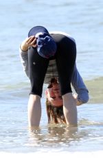 RENE ZELLWEGER in Leggings at a Beach in Hawaii 0501