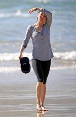 RENE ZELLWEGER in Leggings at a Beach in Hawaii 0501