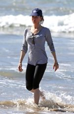 RENE ZELLWEGER in Leggings at a Beach in Hawaii 0501