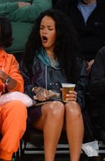 RIHANNA at LA Lakers vs Cleveland Cavaliers Game at Staples Center