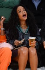 RIHANNA at LA Lakers vs Cleveland Cavaliers Game at Staples Center