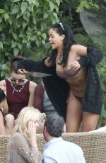 RIHANNA in Bikini at a Beach in St. Barts