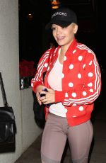 RITA ORA Arrives at Matsuhisa Restaurant in Beverly Hills