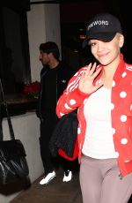 RITA ORA Arrives at Matsuhisa Restaurant in Beverly Hills
