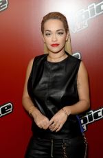 RITA ORA at The Voice UK Series 4 Launch Photocall in London