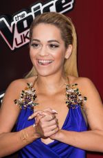 RITA ORA at The Voice UK Series 4 Launch Photocall in London