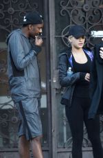 RITA ORA in Tights Out and About in Los Angeles 2701