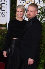 ROBIN WRIGHT at 2015 Golden Globe Awards in Beverly Hills
